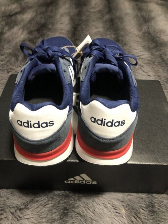 Adidas Run 60s 4.0 Men’s Sneaker JR6620 Dark Blue Cloud White And Red Size 9 main image 5
